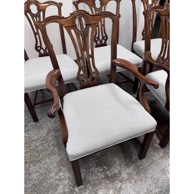 Vintage Duncan Phyfe Dining Chairs, Set of Six For Sale - Image 11 of 12