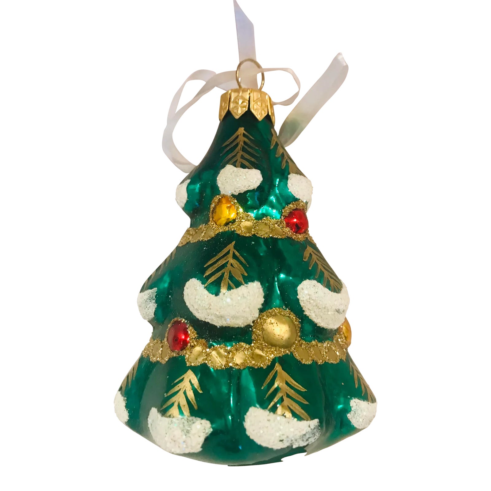 Christmas Ornaments Tree Vintage Glass Ornament | Chairish