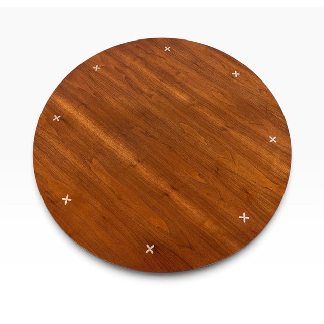 American of Martinsville Mid-Century Modern American of Martinsville "Accord" Round Walnut Coffee Table For Sale - Image 4 of 5