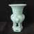 Art Deco Chinese Ceramic Vase,Ru Ware Celadon Glaze Porcelain Vase Hand Carved Elephant Pattern For Sale - Image 3 of 9