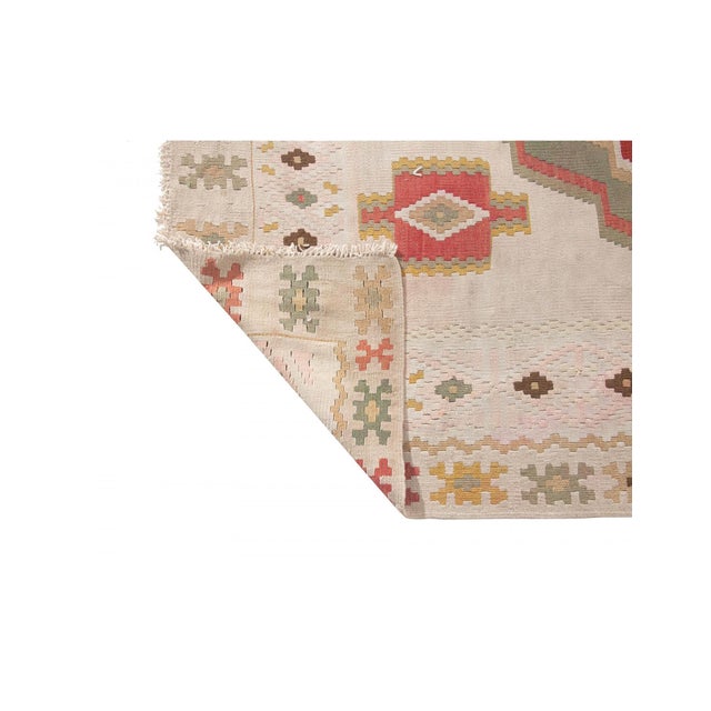 1960s Large Vintage Turkish Kilim Rug - 6`9" X 11`8" For Sale - Image 5 of 6