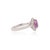 Metal 1.94ct Pink Sapphire Diamond Oval Engagement Ring for Her Size 4 in 18k Solid Gold For Sale - Image 7 of 16