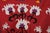 Red Red Ethnic Suzani Wall Hanging - Bukhara Embroidered Boho Throw For Sale - Image 8 of 10