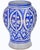 Moroccan Early 20th Century Handmade Moorish-Patterned Blue Ceramic-Art Vase For Sale - Image 3 of 8