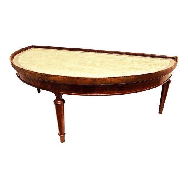 Rosewood Demi-Lune Coffee Table For Sale