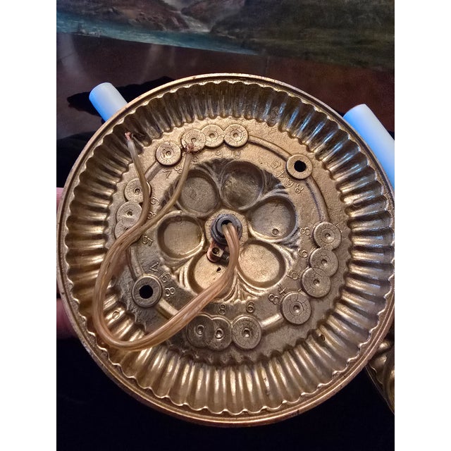 Metal Vintage Mid Century Modern Caldwell Style Pr Sconces For Sale - Image 7 of 11