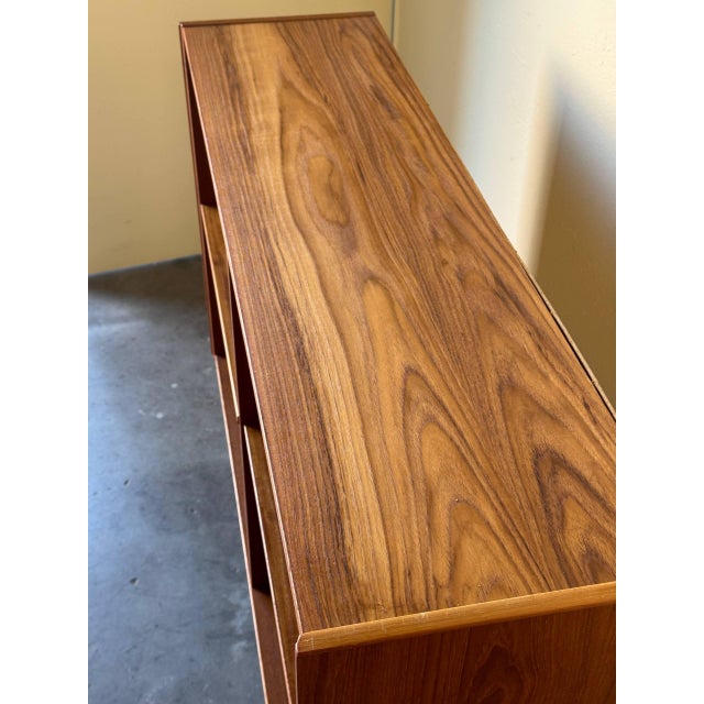Wood Danish Modern Teak Open Bookcase — Mid Century Modern Display Cabinet 1960s For Sale - Image 7 of 7