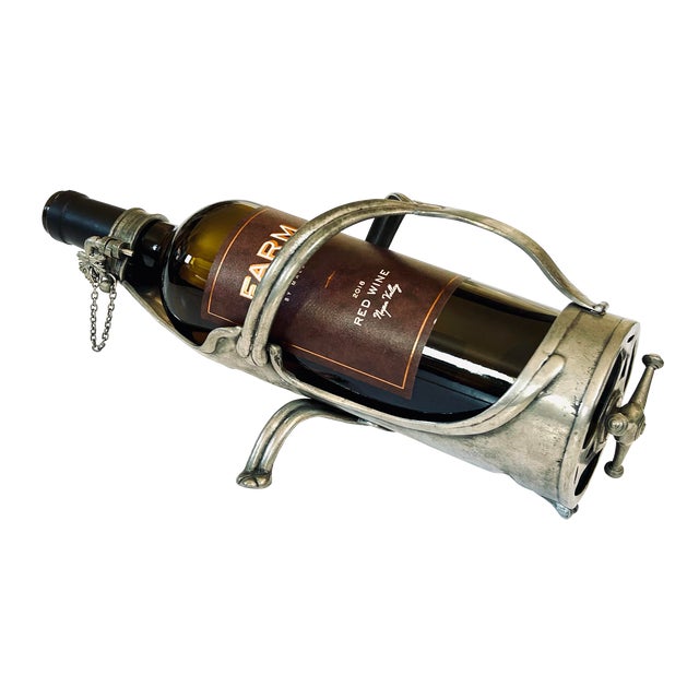 French Pewter Wine Holder For Sale