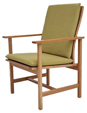 Danish Wool & Oak Armchair by Børge Mogensen for Fredericia Stolefabrik, 1970s