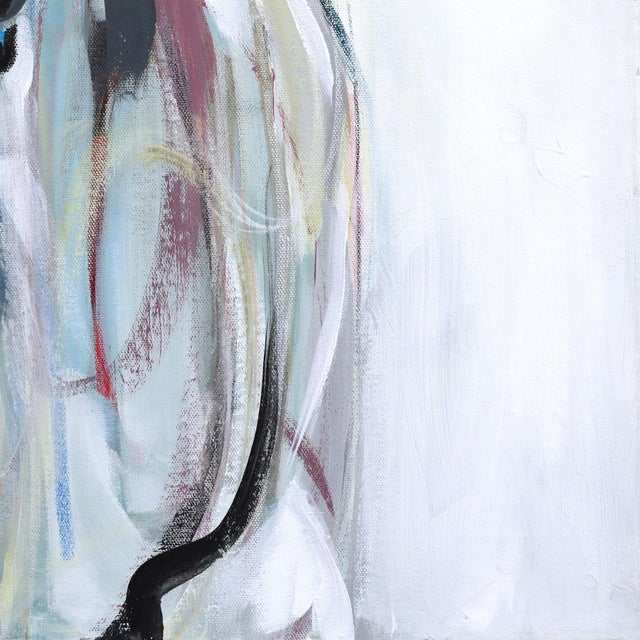 Big Hats and Cocktails - Original Figurative Mixed Media Acrylic Painting on Canvas by Kellie Newsome For Sale In Los Angeles - Image 6 of 9