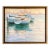 Sailboats in Harbor Oil Painting – Soft Impressionist Nautical Scene, Framed For Sale