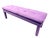 1980s Vintage Purple Upholstered Parsons Bench For Sale - Image 10 of 12