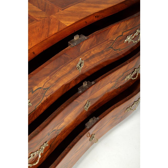 Wood Antique Baroque Chest of Drawers, 1750 For Sale - Image 7 of 13