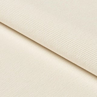 Schumacher Cooper Indoor/Outdoor Fabric In Ivory For Sale