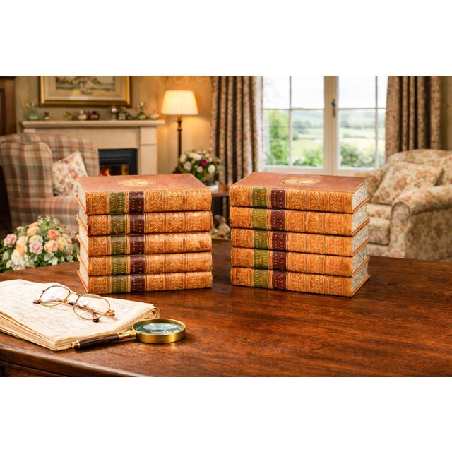 A distinguished and visually arresting complete 10-volume set of History of Greece by George Grote, published in 1888, and...