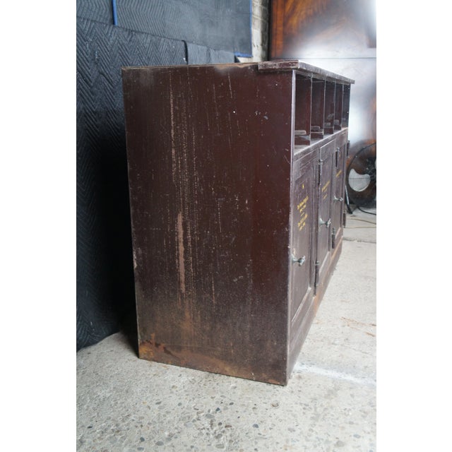 Antique NCR National Cash Register Industrial Iron Steel Safe Cabinet For Sale - Image 12 of 12