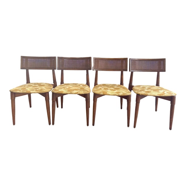 Mid Century Modern Teak Dining Chairs Set of Four For Sale