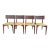 Mid Century Modern Teak Dining Chairs Set of Four For Sale