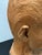Burnt Umber 1960s Folk Art Americana Barbershop Carved Wood Bust of a Man For Sale - Image 8 of 12