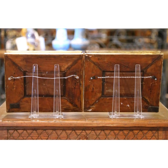 Pair of 19th Century French Marine Oil Paintings in Giltwood Frames, Dated 1878 For Sale - Image 12 of 12