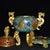 Blue Elegant Vintage Chinese Cloisonné Enamel & Gilt Bronze Tripod Censer on Stand For Sale - Image 8 of 9