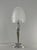 Art Deco Georges Leleu French Art Deco Table Lamp in Frosted Glass & Nickeled Bronze - 1930s For Sale - Image 3 of 11