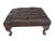 Vintage Brown Buttoned Leather Chesterfield Ottoman, 1980s For Sale - Image 12 of 12