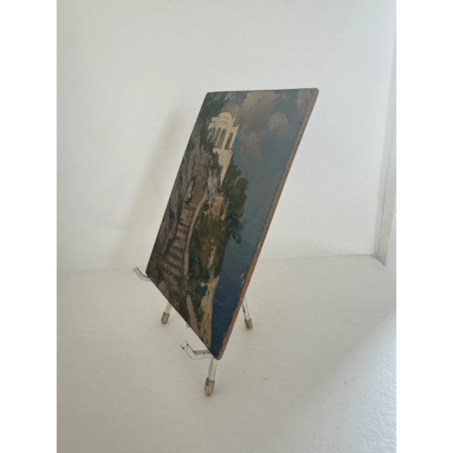 Italian 1930s Miniature Painting of Capri For Sale - Image 3 of 8