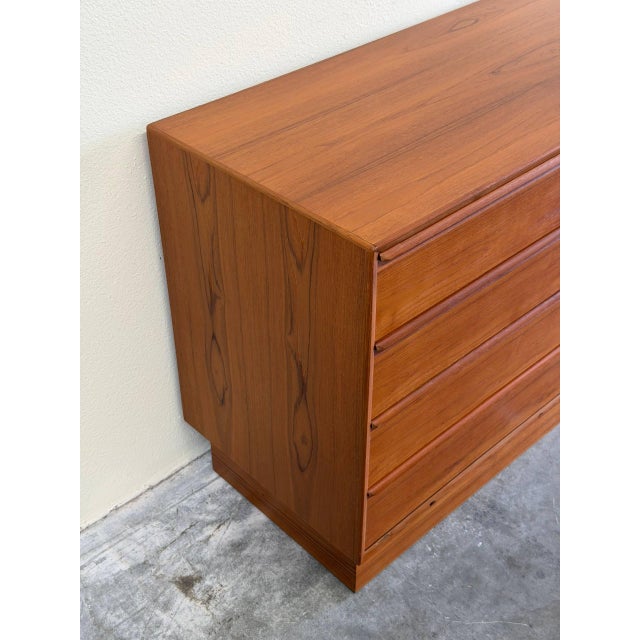 1960s Westnofa Teak Dresser - Mid-Century Modern Wooden Lowboy - Scandinavian Vintage Storage For Sale - Image 9 of 12