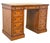 Small English Birdseye Maple Pedestal Desk, 1840 For Sale - Image 10 of 14