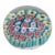 Small Round Art Glass Paper Weight Italian Murano Style Millefiori Flowers 5131b For Sale