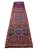 1970s 1970s Vintage Purple Hand Knotted Runner Rug - 2′10″ × 12′ For Sale - Image 5 of 12