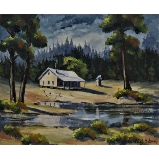 Clifford Holmes, Landscape with House, California For Sale