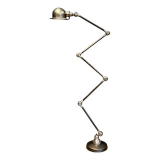 Five-Arm Floor Lamp with Blue Brand Plate from Jieldé, 1950s For Sale