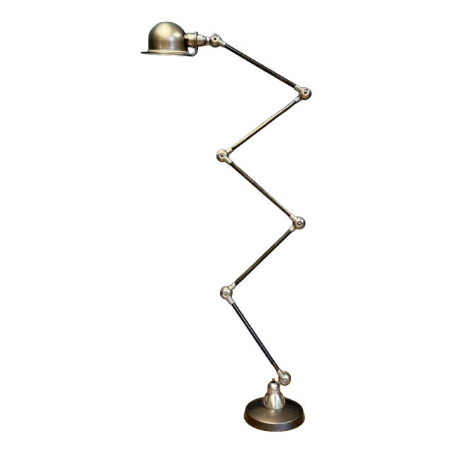 Five-Arm Floor Lamp with Blue Brand Plate from Jieldé, 1950s For Sale