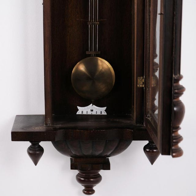1920s Vintage Junghans Oak Wall Clock, 1920s For Sale - Image 5 of 11