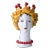 Donatello Collection Tuscan Ceramic Head Vase, Pasta Decor For Sale