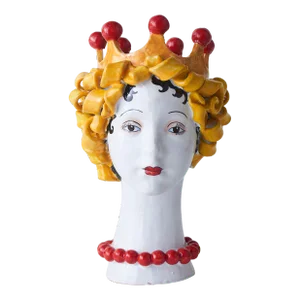 Donatello Collection Tuscan Ceramic Head Vase, Pasta Decor