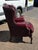 Red Leather Buttoned Back Chesterfield Armchair For Sale - Image 10 of 12