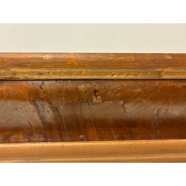 Vintage Mid 20th Century Large Wood Mirror For Sale - Image 10 of 15