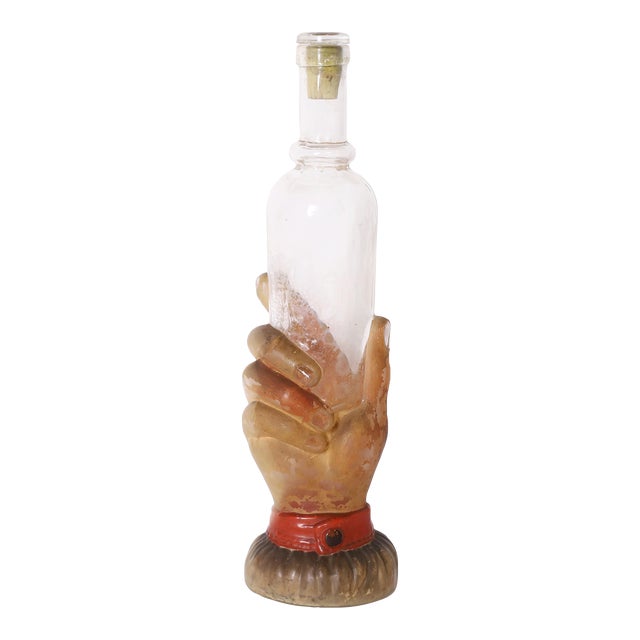 Antique French Hand Form Bottle For Sale