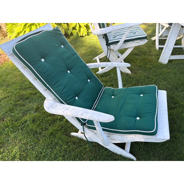 1960s French Triconfort 7-Piece Resin Dining Set – Table, 6 Reclining Chairs & Cushions For Sale - Image 12 of 18