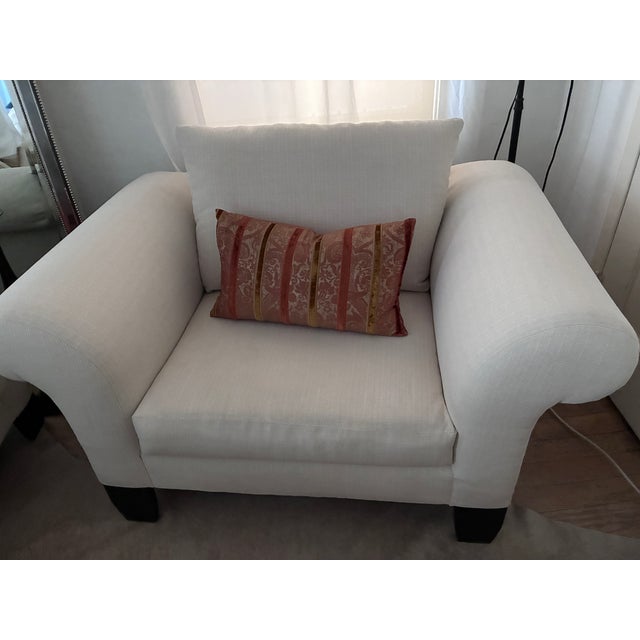 Textile Modern Lounge/Reading Chair For Sale - Image 7 of 8