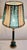 1970s Italian Vintage Table Lamp from the 70s with Green Alabaster Base with Brass and Bronze Elements and Handmade Sequin Shade by Lamplove, 1970s For Sale - Image 5 of 9