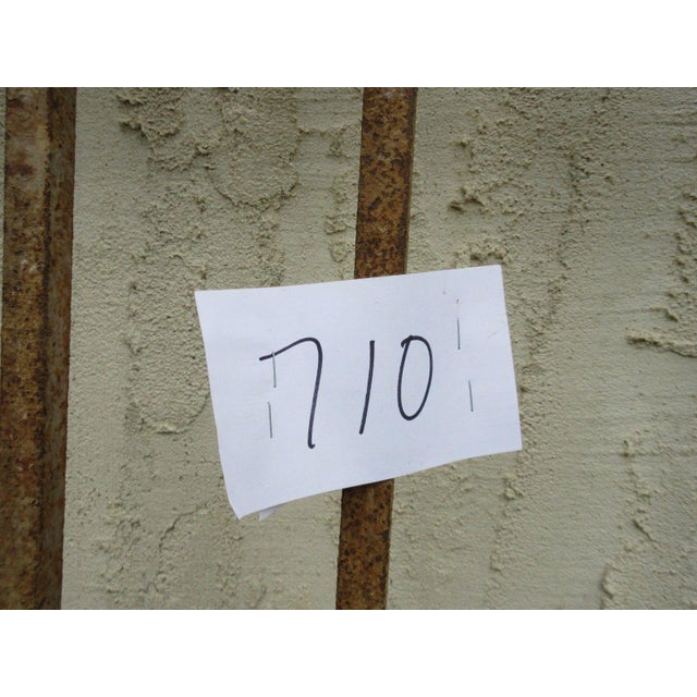 Antique Victorian Iron Gate Window Garden Fence Architectural Salvage Door #710 For Sale - Image 9 of 9