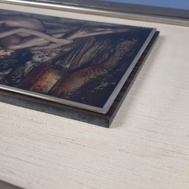 Meditation Silkscreen on 800 Silver by Romano Stefanelli, 1977 For Sale - Image 7 of 14