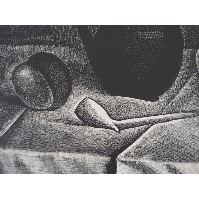 Demetrios Galanis, Still Life with Pitcher, 1926, Original Engraving For Sale - Image 4 of 7