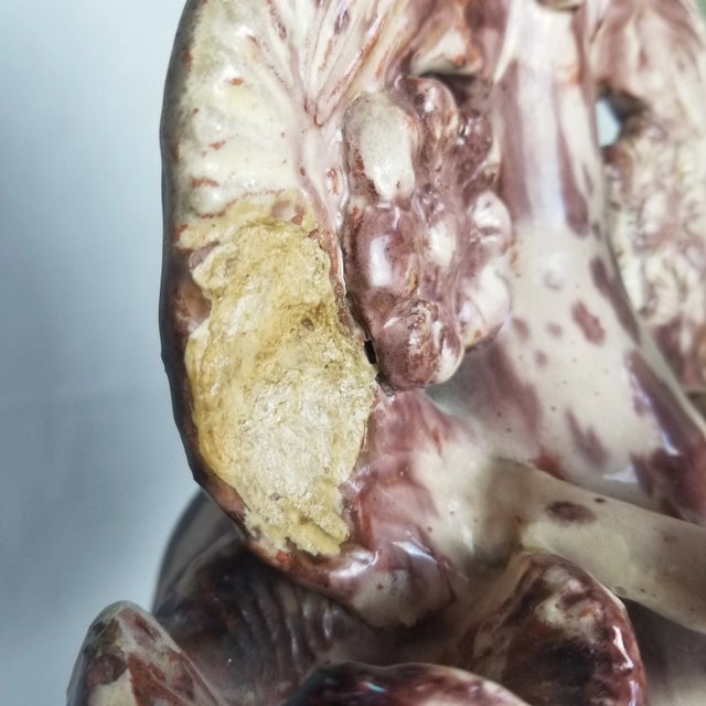 Ceramic Figurative Vase Lamp Depicting a Winged Horse For Sale - Image 7 of 11