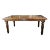 Contemporary 19th Century Style Solid Italian Torino Walnut Table Renaissance Dentil For Sale