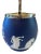 Wedgwood Late 19th Century Wedgwood Jasperware Cobalt and White Ice Bucket With Lid For Sale - Image 4 of 12